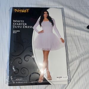 White starter tutu dress